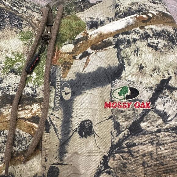 Mossy Oak Mountain Country Camouflage Men M Insulated Hunting Camo Bomber Jacket - Picture 4 of 8